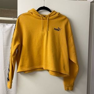 Puma Fleece Lined Cropped Hoodie